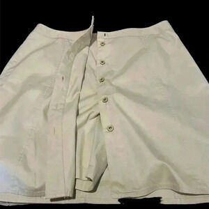 Kate Hill Button Front Mini Skort Size  16 Zipper Skort Built In To Button